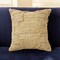 Edge Collections - 22-inch H x 22-inch W x 9-inch D - Brown - Embroidered Jute Throw Pillow for Cozy Decor - 1 Piece